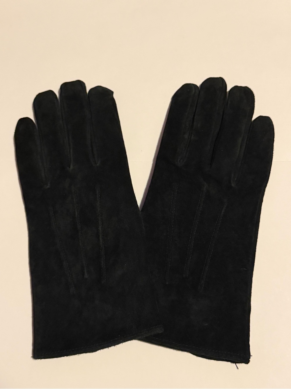 Totes Classic Black Leather Gloves Size Large